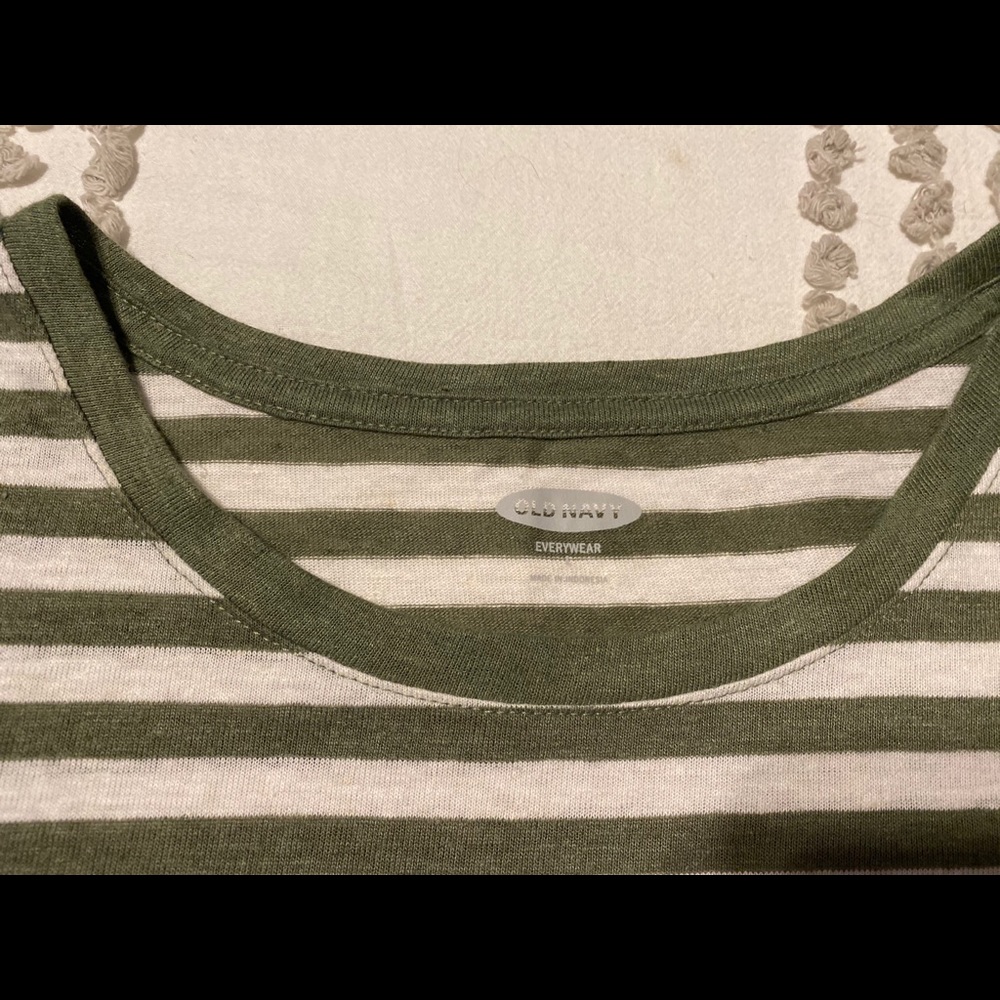 Short sleeve striped tee